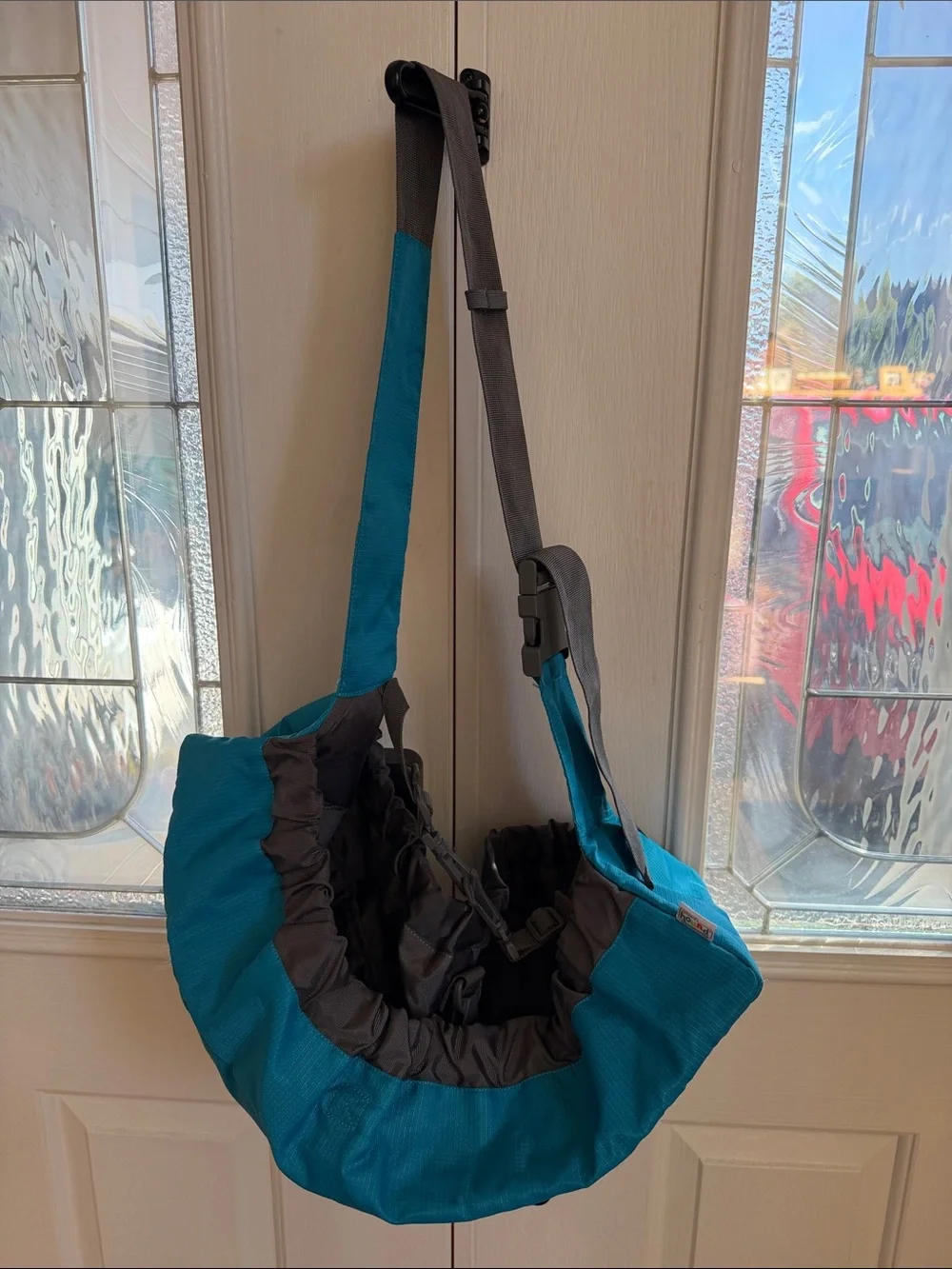 Outward Hound Blue and Gray Pet Sling Carrier